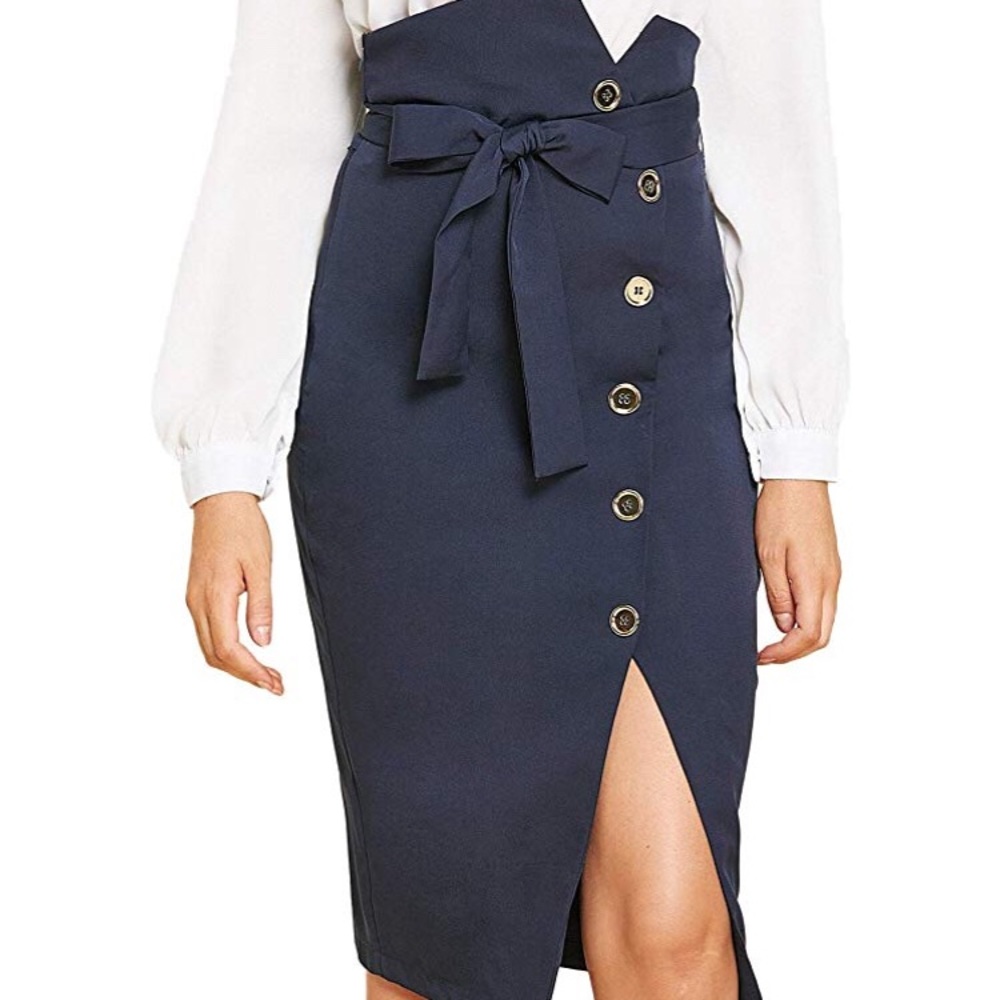 Asymmetrical Pencil Skirt